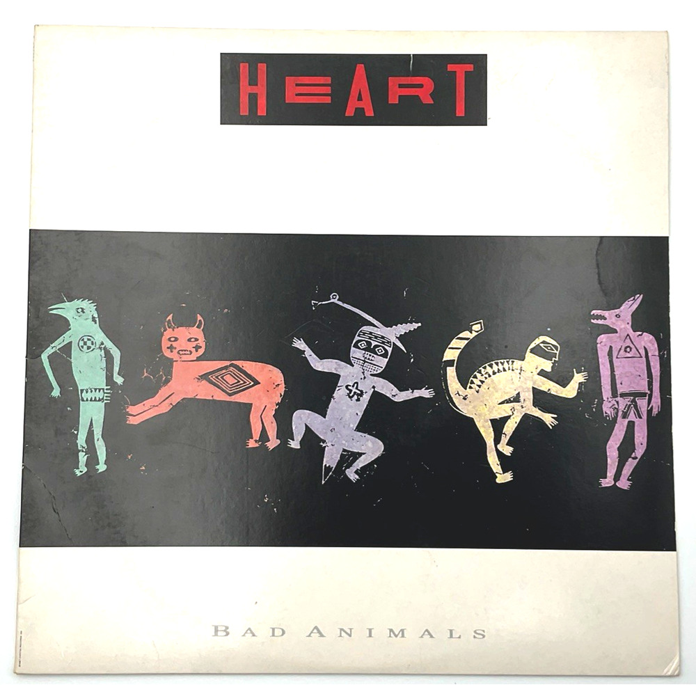 Heart Bad Animals Vinyl LP Capitol R-153552 Original 1987 Record Album & Sleeve